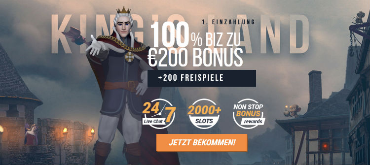 King Billy Casino Welcome Bonus